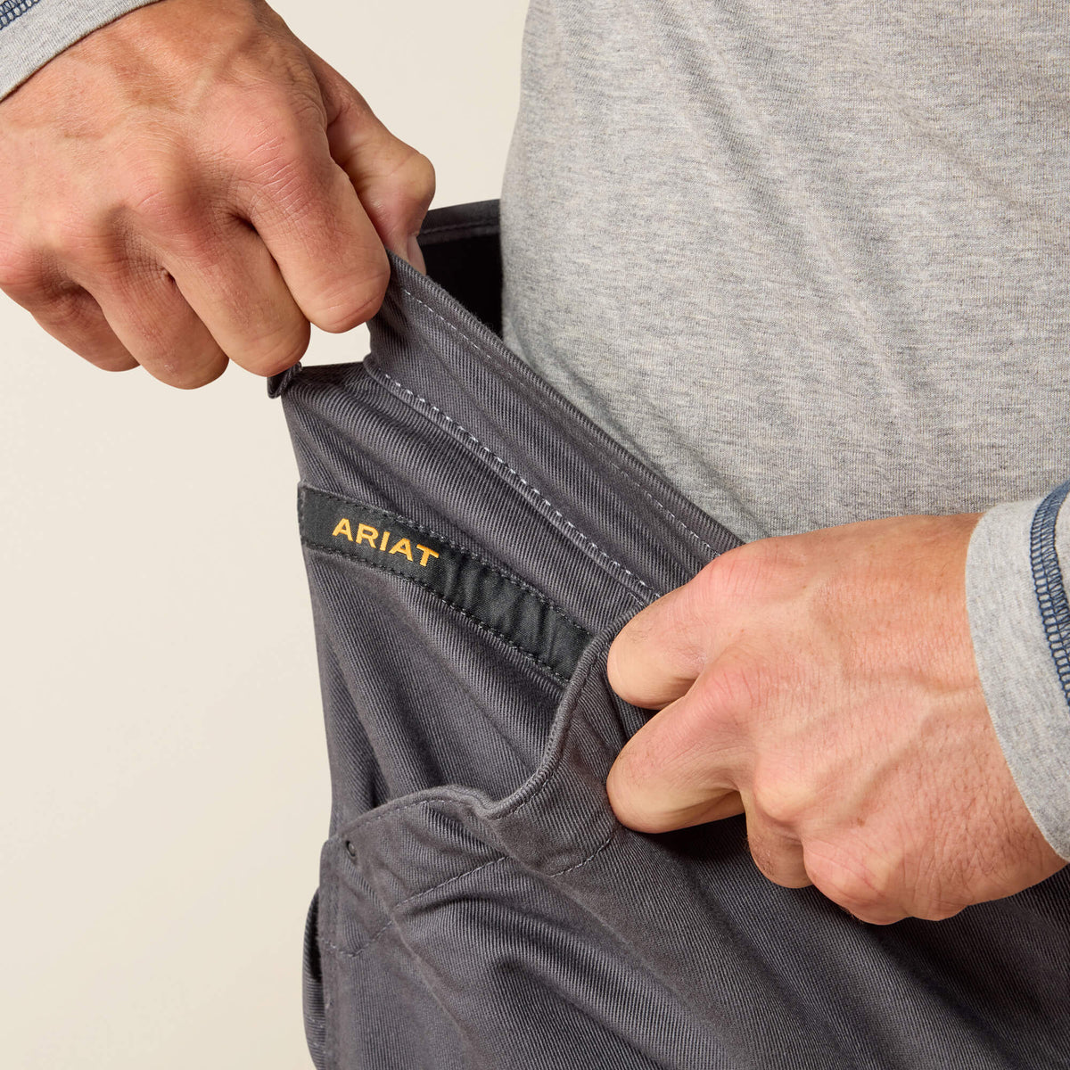 Ariat Recommended | Rebar M4 Relaxed DuraStretch Washed Twill Dungaree Boot Cut Pant