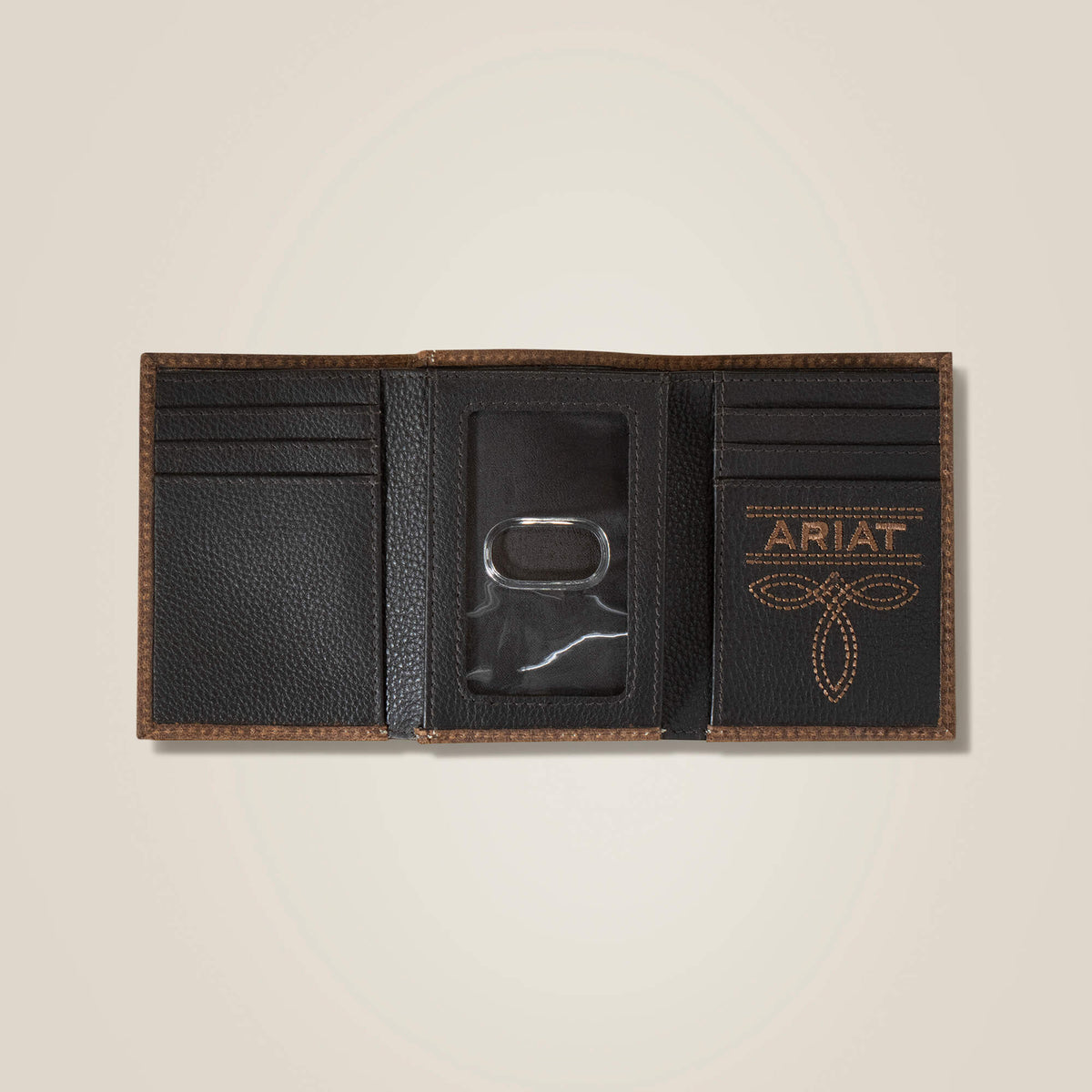Ariat Best Price | Pebble Leather Trifold Wallet