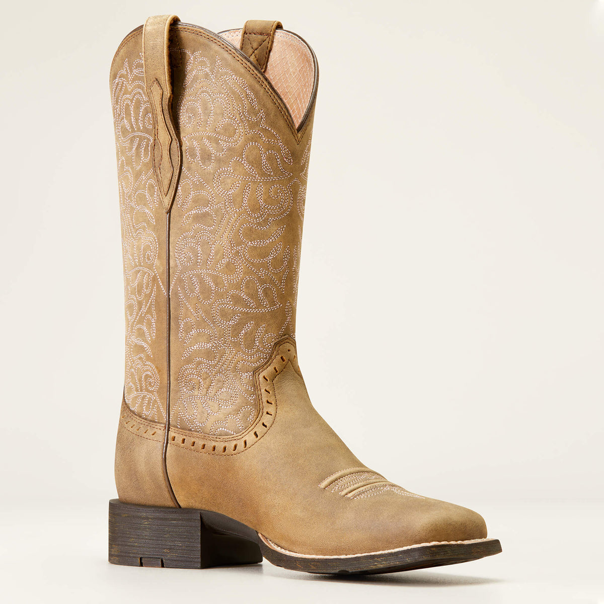 Ariat Premium | Round Up Remuda Wide Square Toe Western Boot