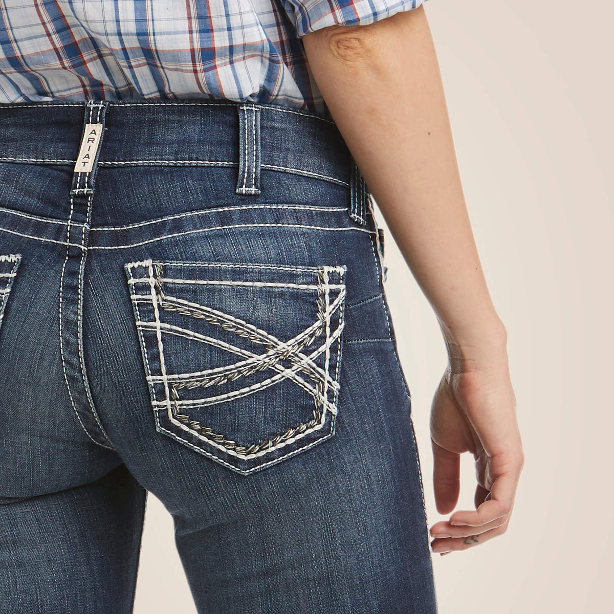 Ariat Great Value | R.E.A.L. Mid Rise Stretch Entwined Boot Cut Jean