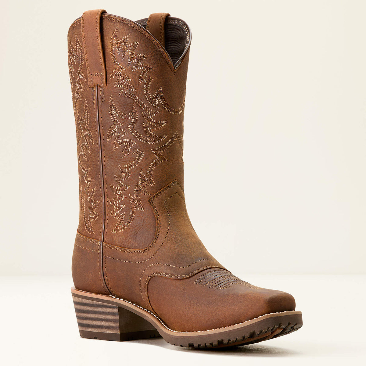 Ariat Signature | Hybrid Roughstock Square Toe Waterproof Cowboy Boot