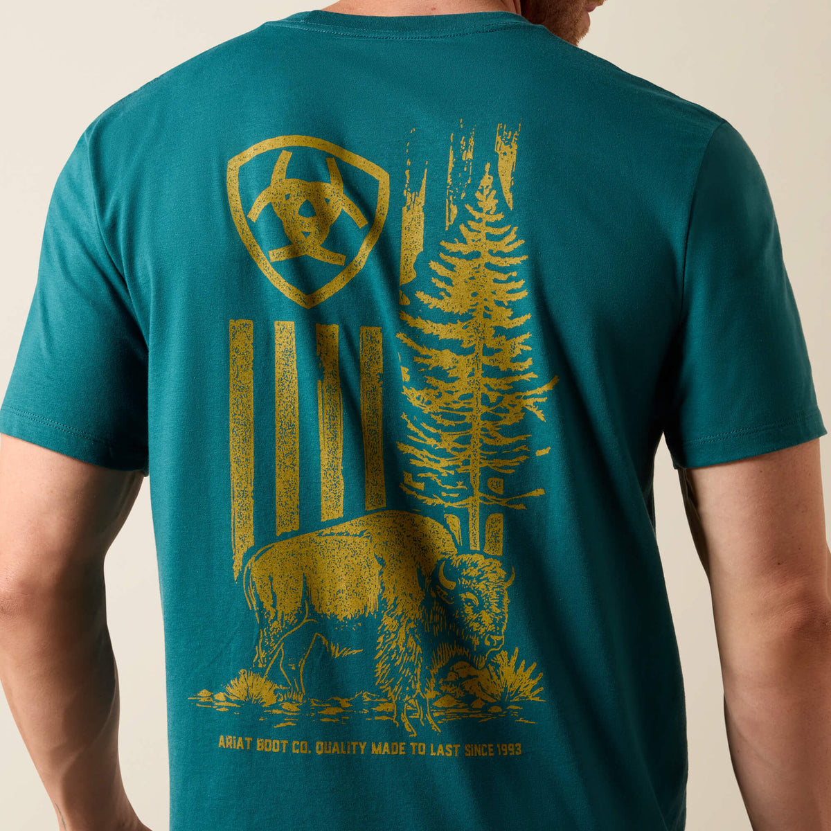 Ariat Great Value | Ariat Bison Wander Flag Classic Fit T-Shirt