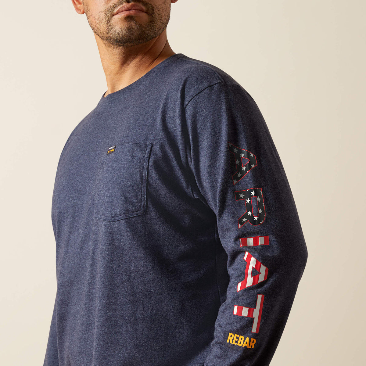 Ariat Best Seller | Rebar Cotton Strong Standard Logo Pocket T-Shirt