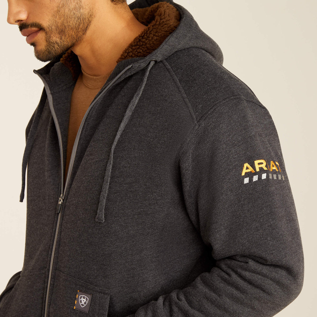 Ariat Classic | Rebar All-Weather Sherpa-Lined Full Zip Hoodie
