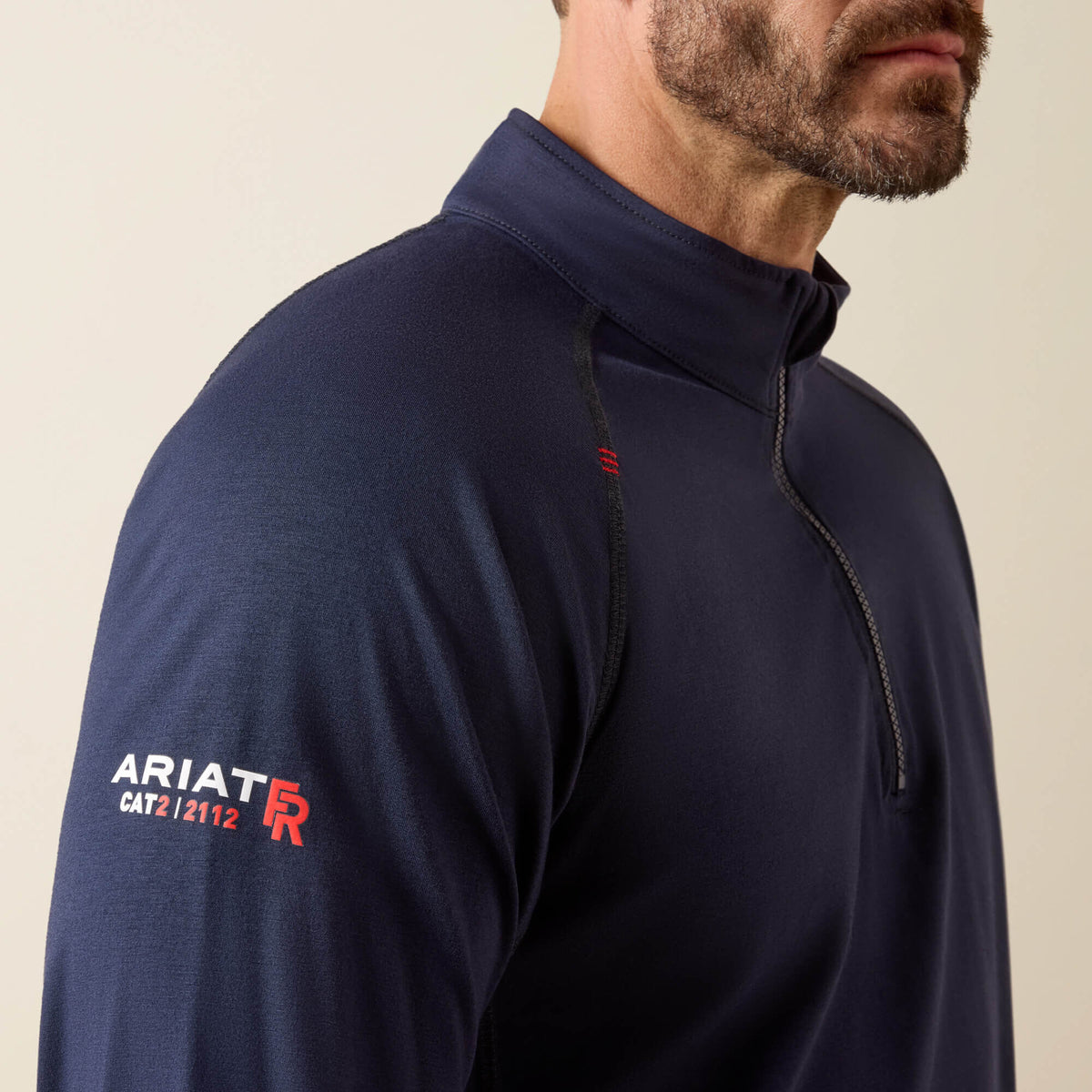 Ariat Best Price | FR Combat Stretch Patriot 1/4 Zip Work Shirt