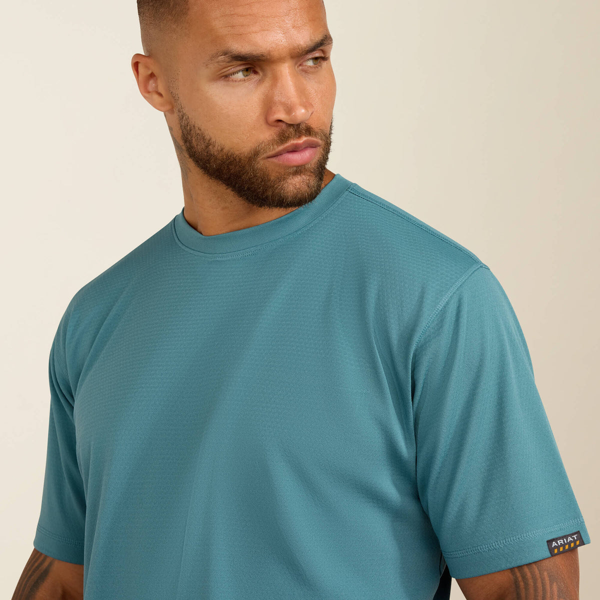 Ariat Premium | Rebar Heat Fighter Textured Logo T-Shirt