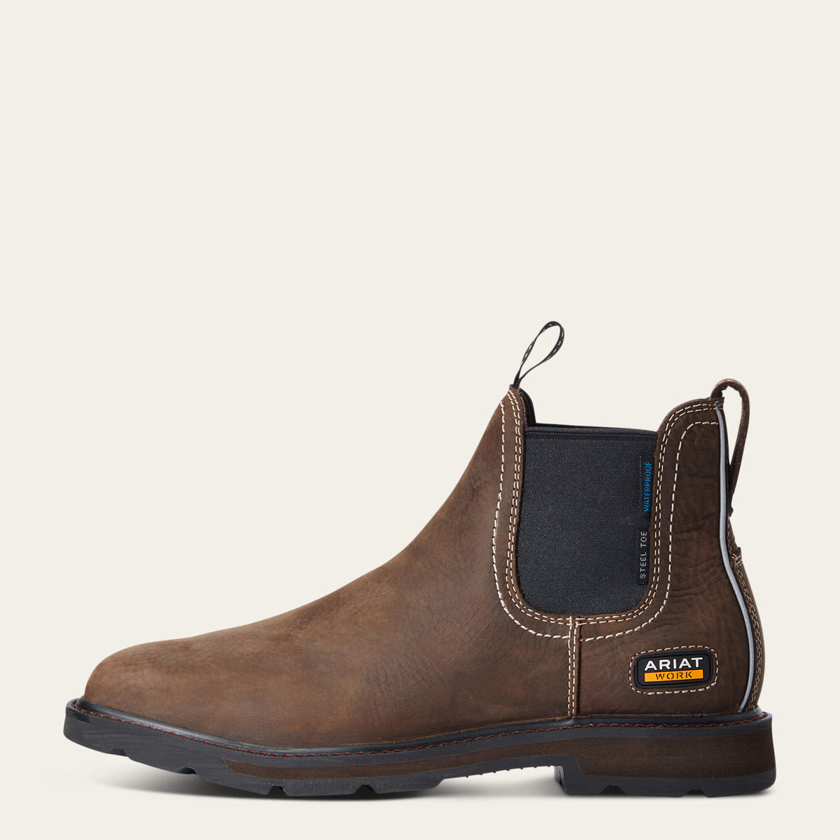 Ariat Sale | Groundbreaker Chelsea Wide Square Toe Waterproof Steel Toe Work Boot