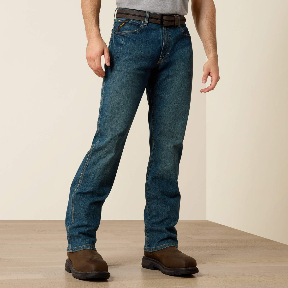 Ariat Great Value | Rebar M4 Relaxed DuraStretch Basic Boot Cut Jean