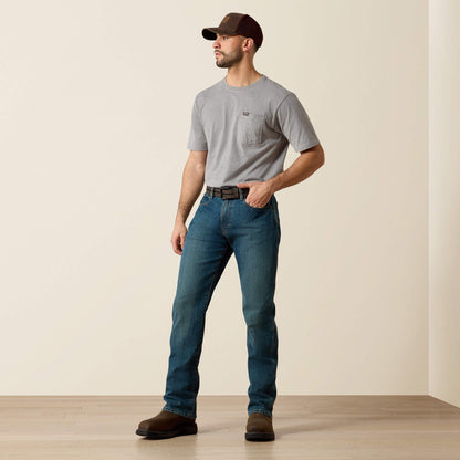 Ariat Great Value | Rebar M4 Relaxed DuraStretch Basic Boot Cut Jean
