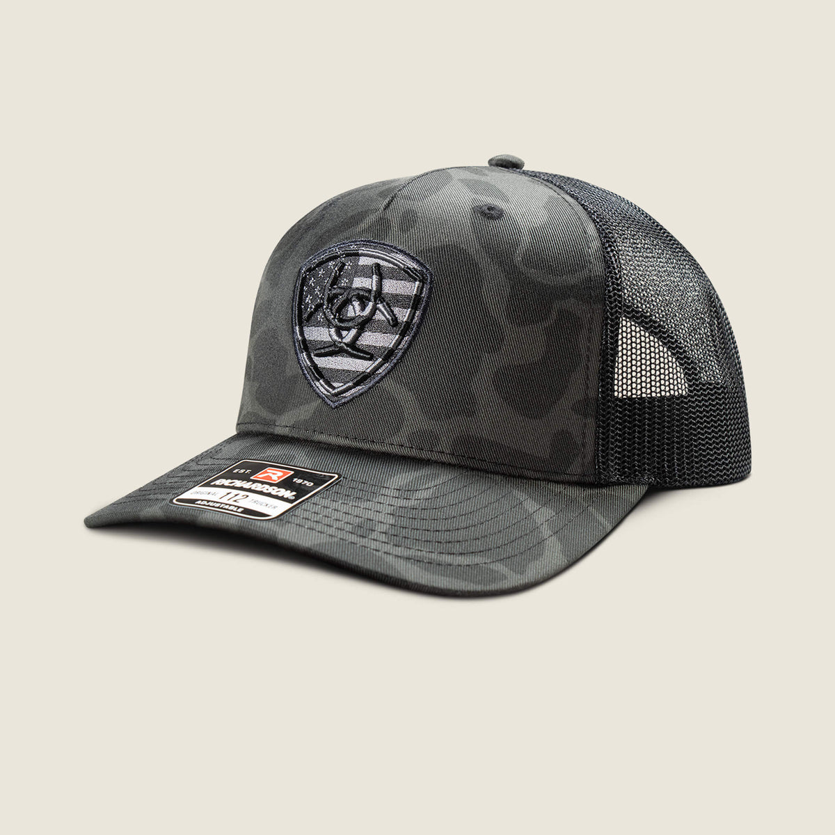 Ariat Value | Camo Embroidery Shield Cap