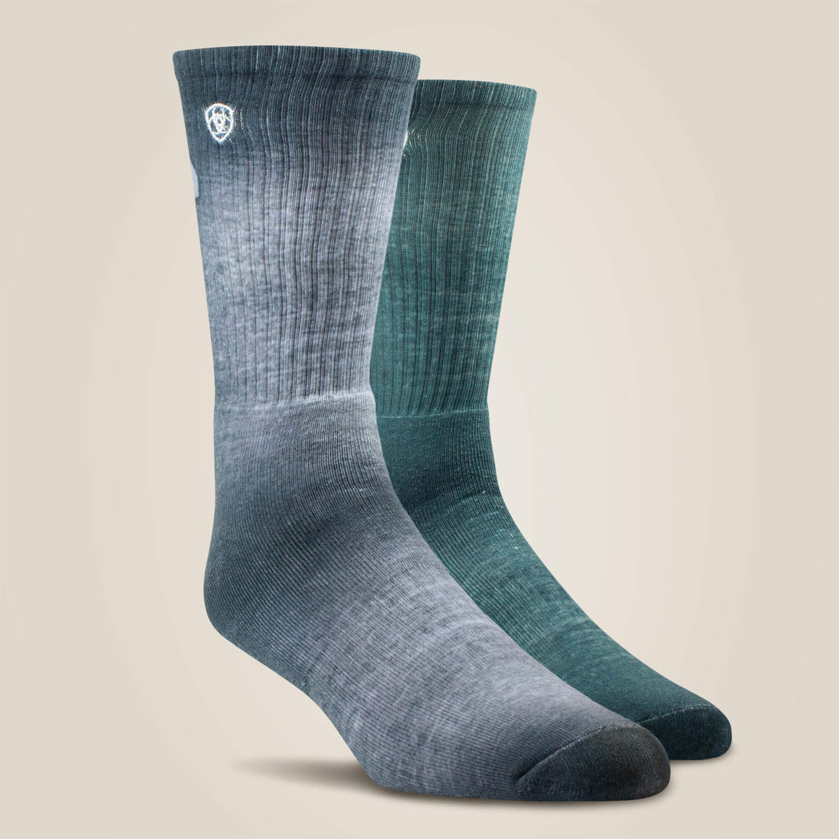 Ariat New | Incognito Graphic Crew Work Sock 2 Pair Multi Color Pack