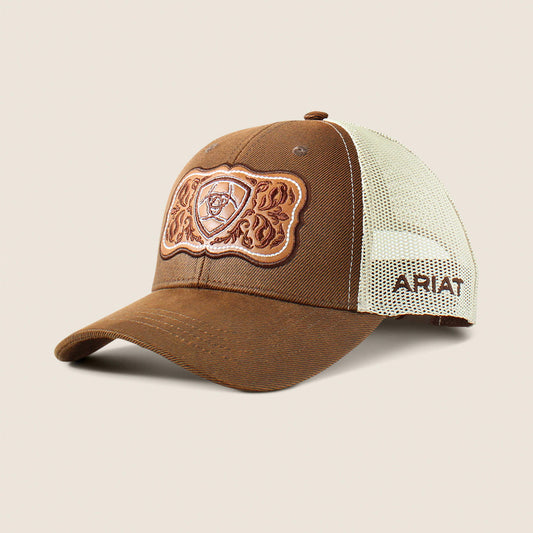 Ariat Trusted | Floral Leather Patch Cap