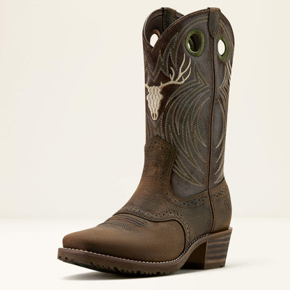 Ariat New | Hybrid Roughstock Antler Cowboy Boot