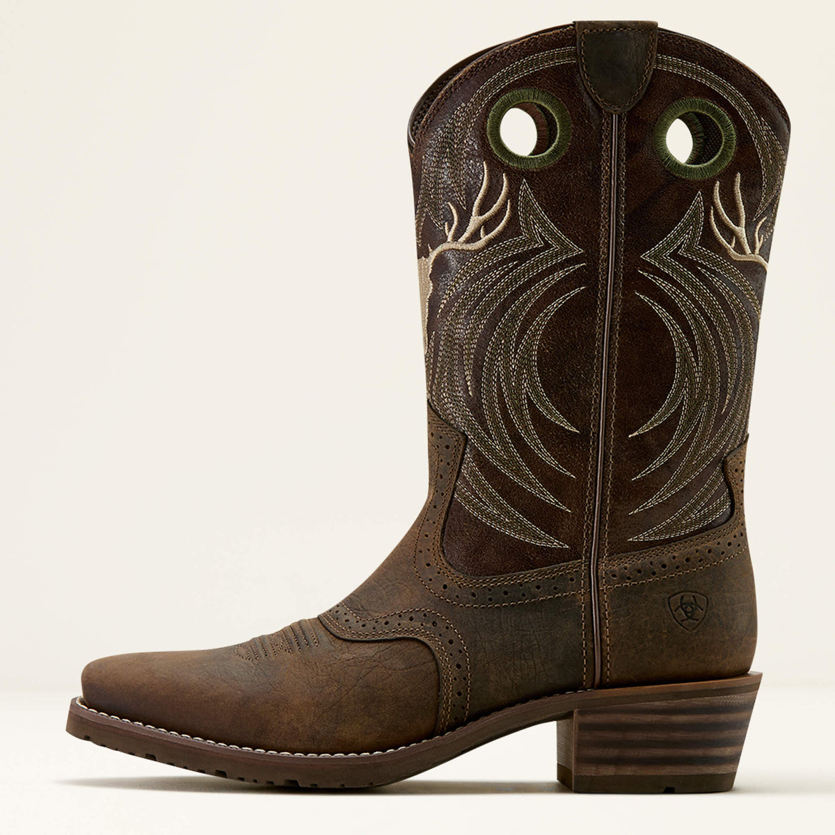 Ariat New | Hybrid Roughstock Antler Cowboy Boot