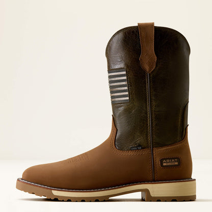 Ariat Great Value | Activator Patriot Wide Square Toe Steel Toe Work Boot