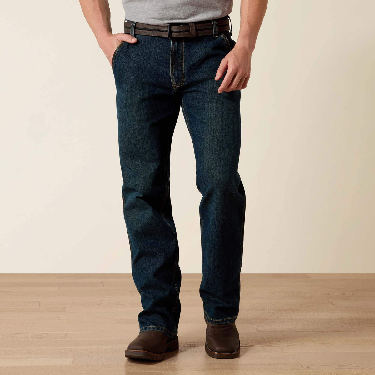 Ariat Quality | Rebar M4 Relaxed Workhorse DuraStretch Boot Cut Jeans