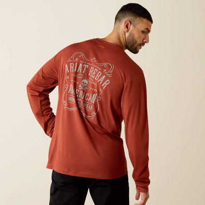 Ariat Featured | Rebar Heat Fighter Label Long Sleeve T-Shirt