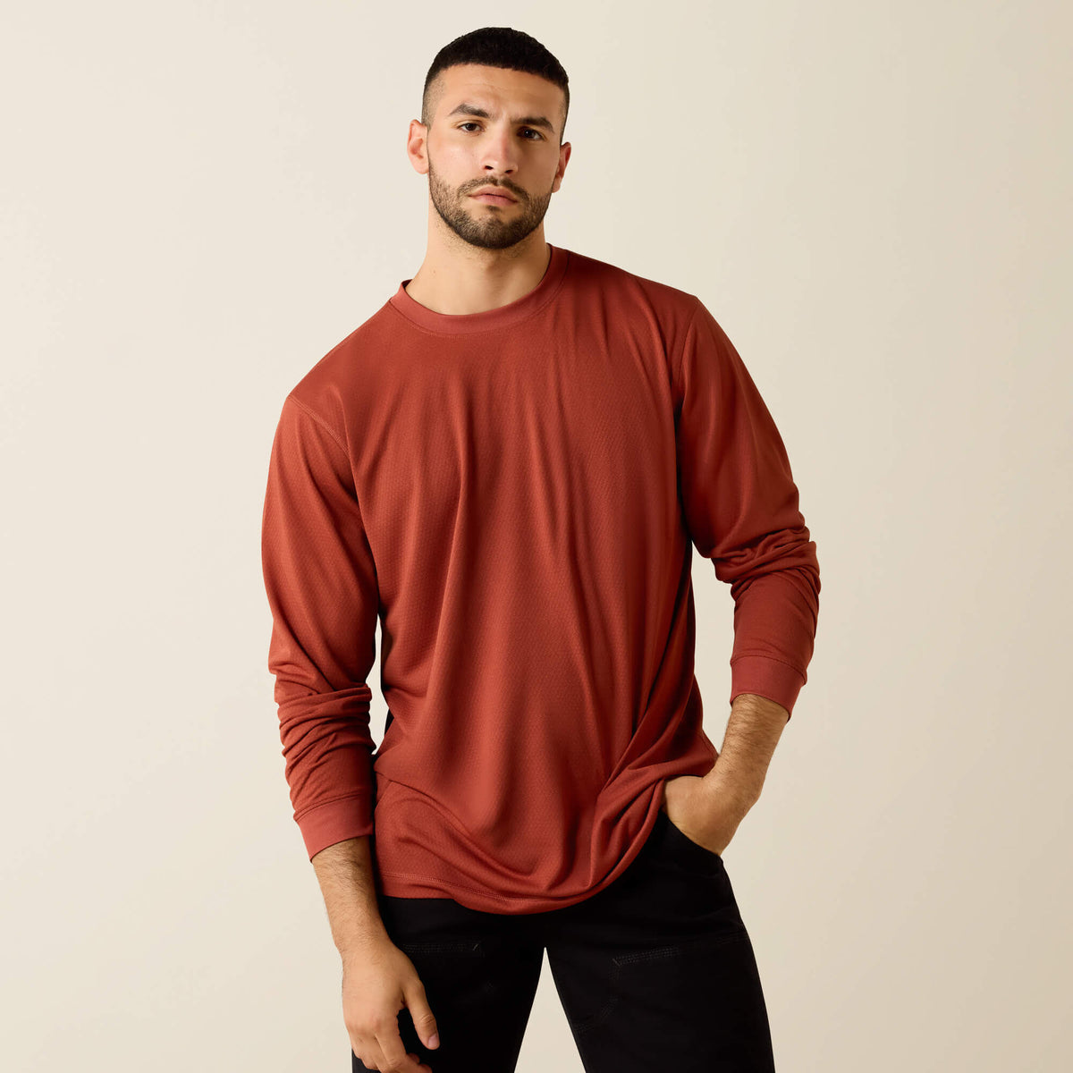 Ariat Featured | Rebar Heat Fighter Label Long Sleeve T-Shirt