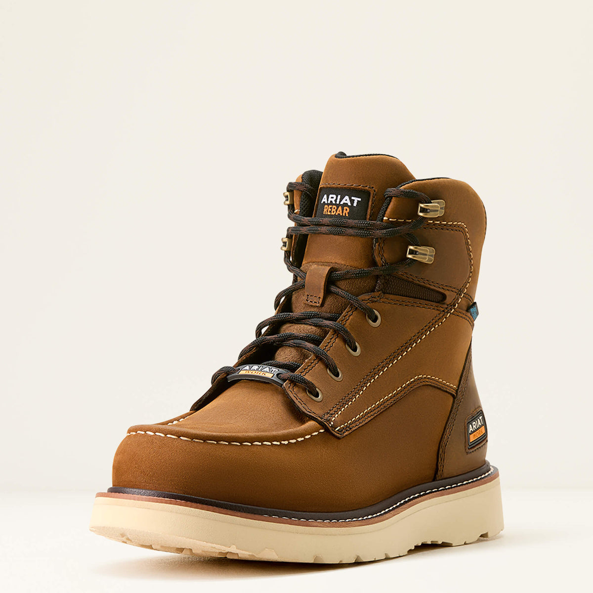 Ariat Classic | Rebar Wedge Moc Toe 6" Waterproof Work Boot