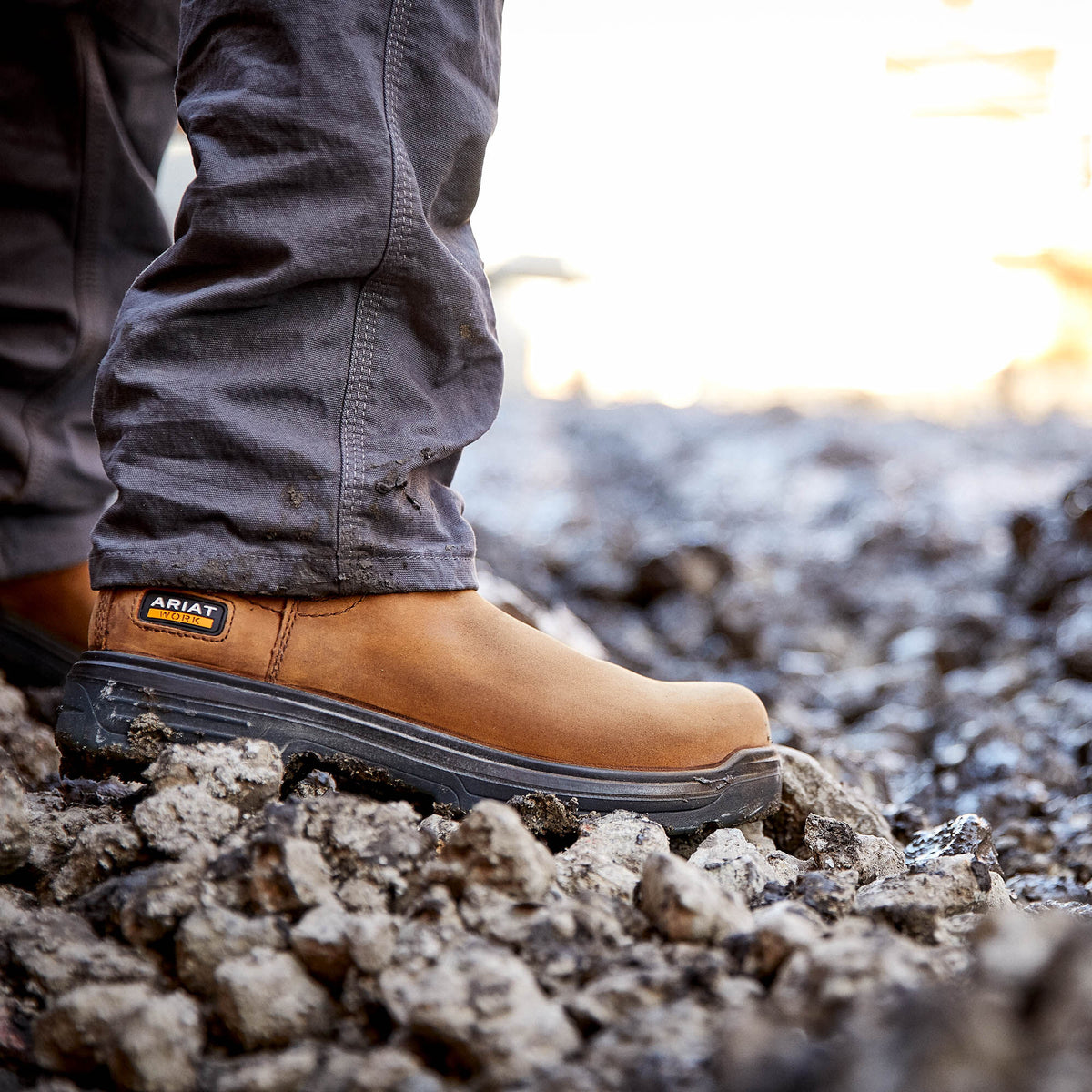 Ariat Classic | Turbo Chelsea Waterproof Carbon Toe Work Boot