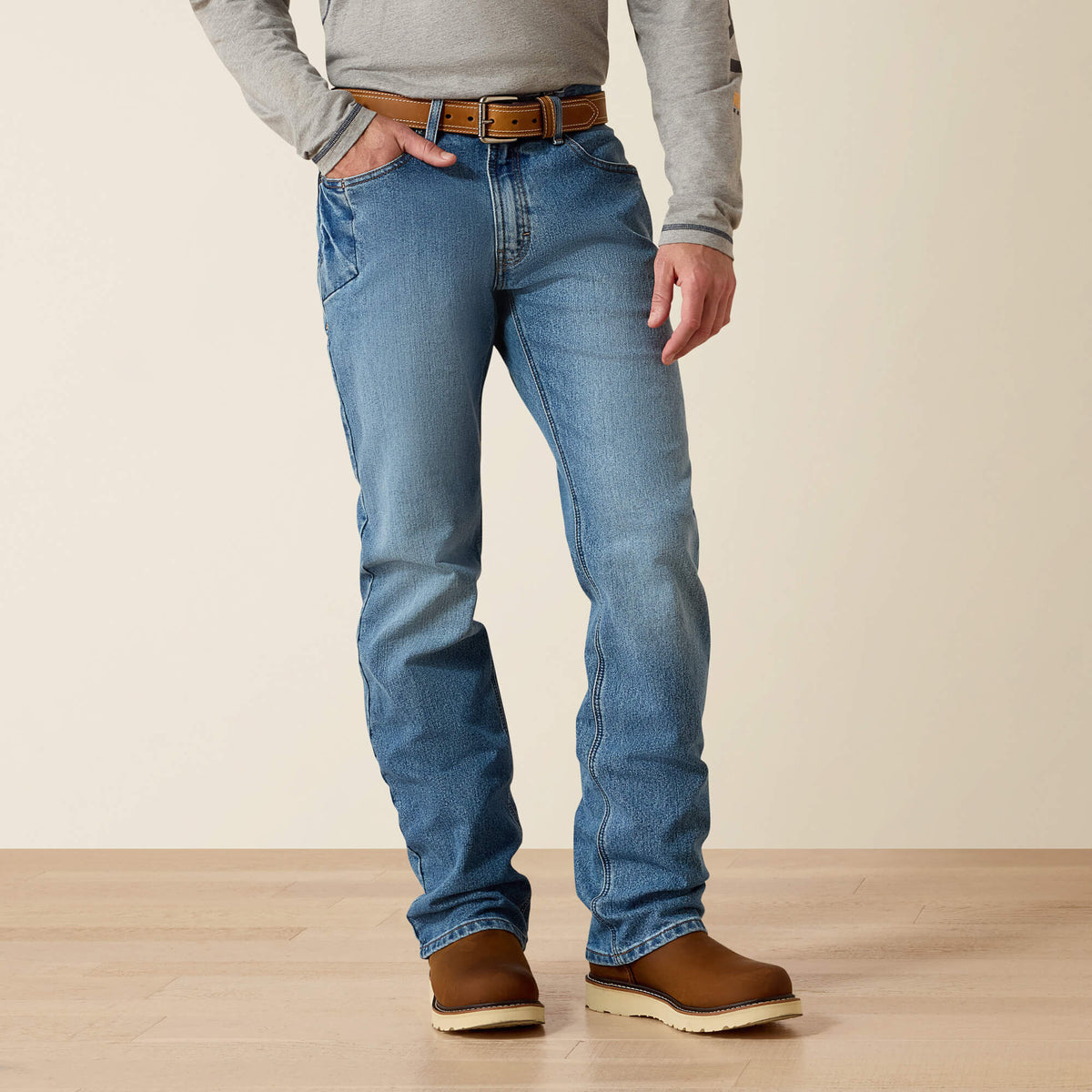Ariat Best Price | Rebar M4 Relaxed DuraStretch Basic Boot Cut Jean