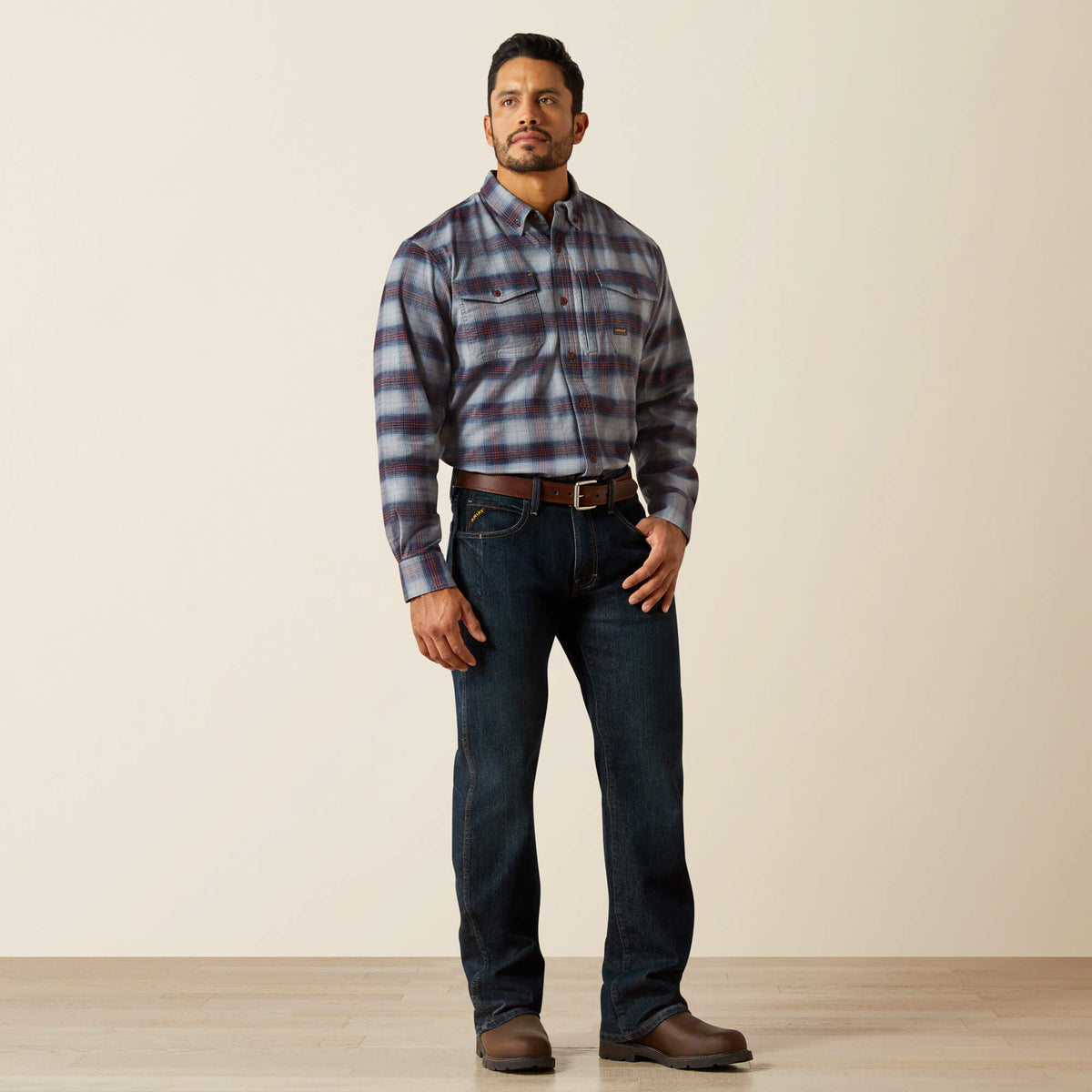 Ariat Recommended | Men's Slim Fit Work Pants - Rebar Denim