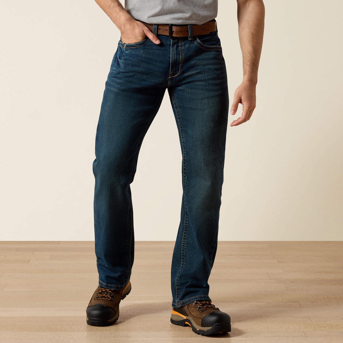 Ariat Everyday | Men's Low Rise, Bootcut Work Pants - Rebar Denim