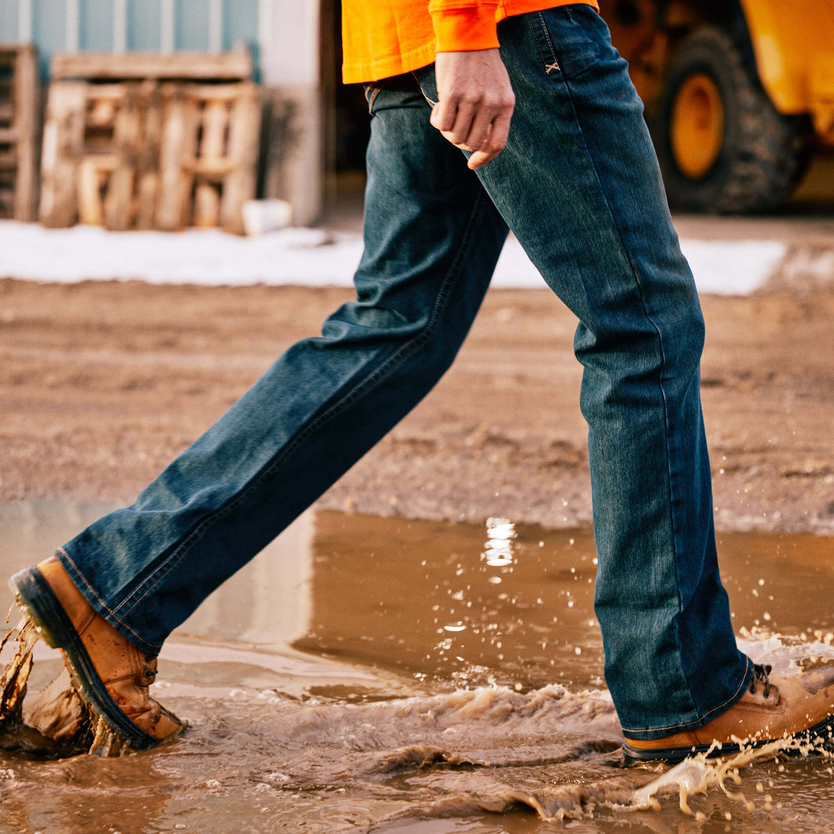Ariat Everyday | Men's Low Rise, Bootcut Work Pants - Rebar Denim