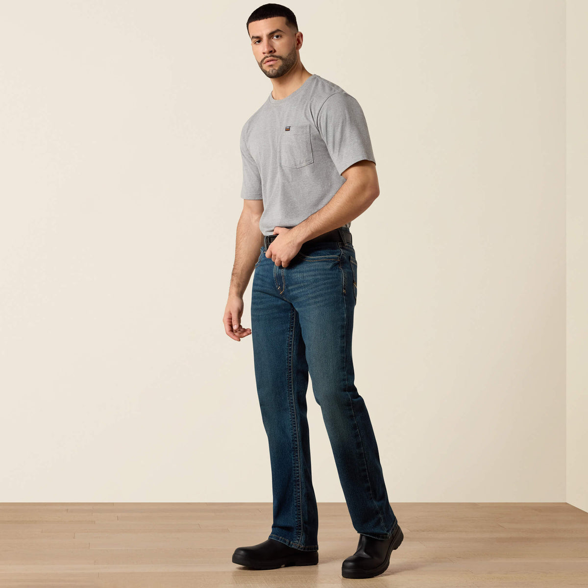 Ariat Everyday | Men's Low Rise, Bootcut Work Pants - Rebar Denim