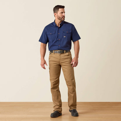 Ariat Sale | Rebar M4 Relaxed DuraStretch Washed Twill Dungaree Boot Cut Pant