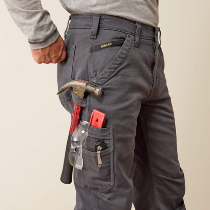 Ariat Recommended | Rebar M4 Relaxed DuraStretch Washed Twill Dungaree Boot Cut Pant