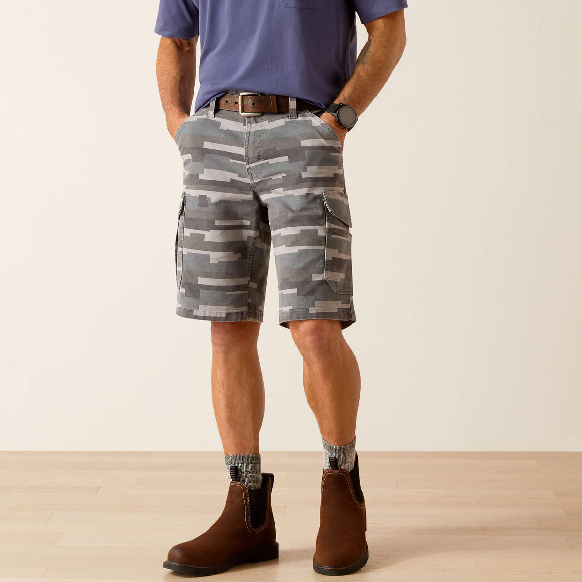 Ariat Discount | Rebar DuraStretch Made Tough Cargo 11" Short