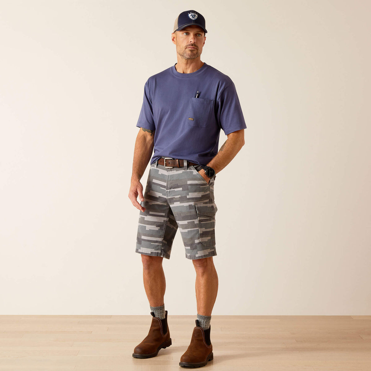 Ariat Discount | Rebar DuraStretch Made Tough Cargo 11" Short