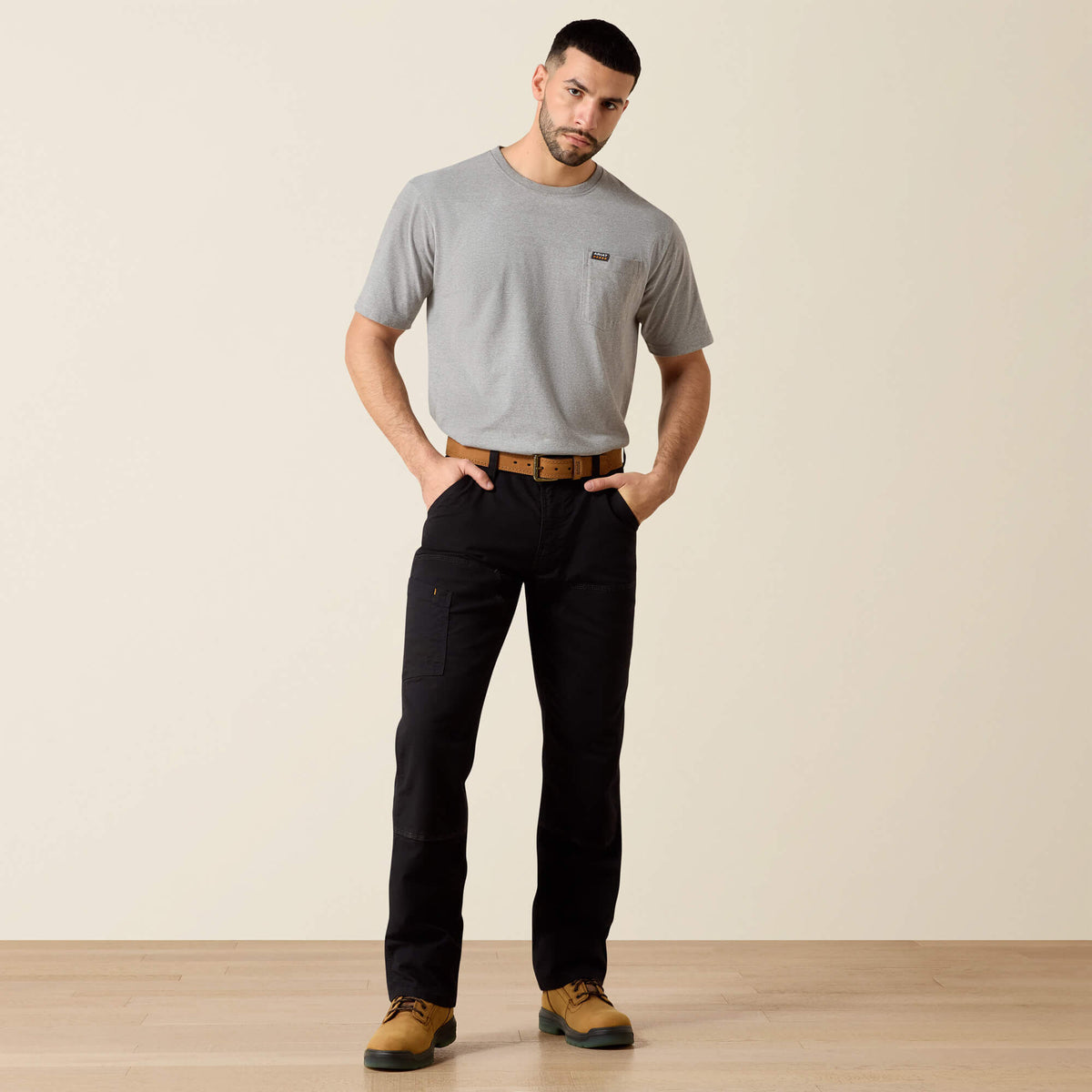 Ariat Exclusive | Rebar M4 Relaxed DuraStretch Made Tough Double Front Straight Pant