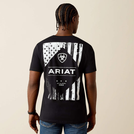 Ariat Great Value | Ariat Wooden Diamond Flag Classic Fit T-Shirt