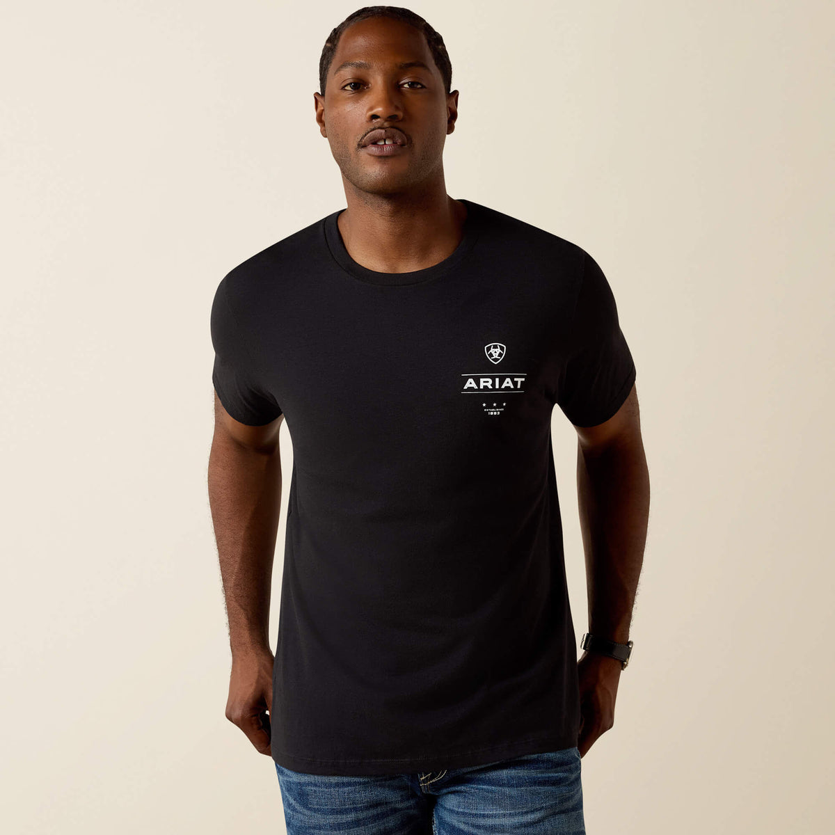 Ariat Great Value | Ariat Wooden Diamond Flag Classic Fit T-Shirt