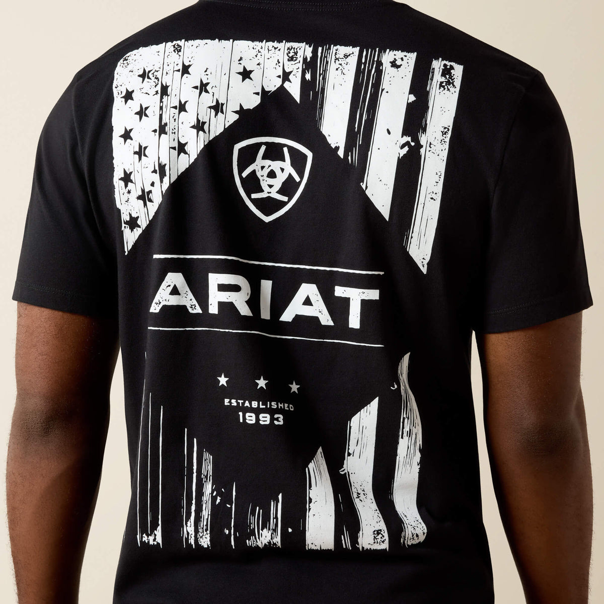 Ariat Great Value | Ariat Wooden Diamond Flag Classic Fit T-Shirt