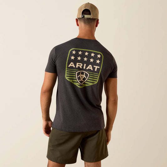 Ariat Featured | Ariat Stripe Patriotic Badge T-Shirt