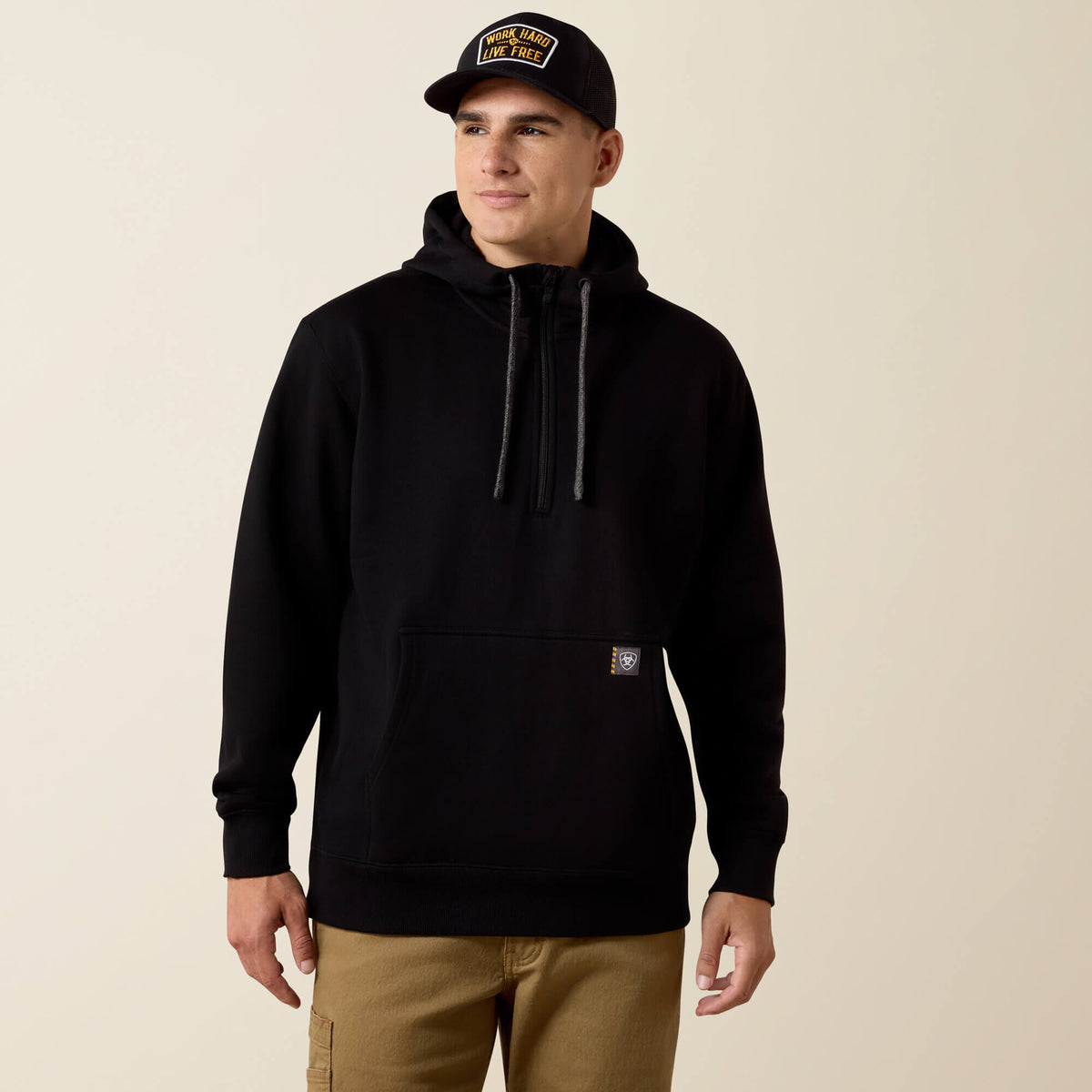 Ariat Popular | Rebar Workman 1/4 Zip Hoodie