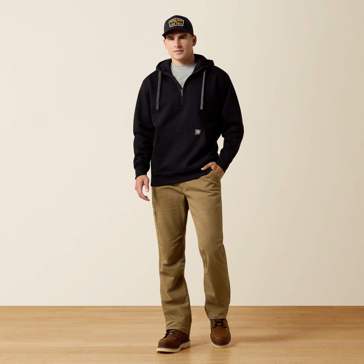 Ariat Popular | Rebar Workman 1/4 Zip Hoodie