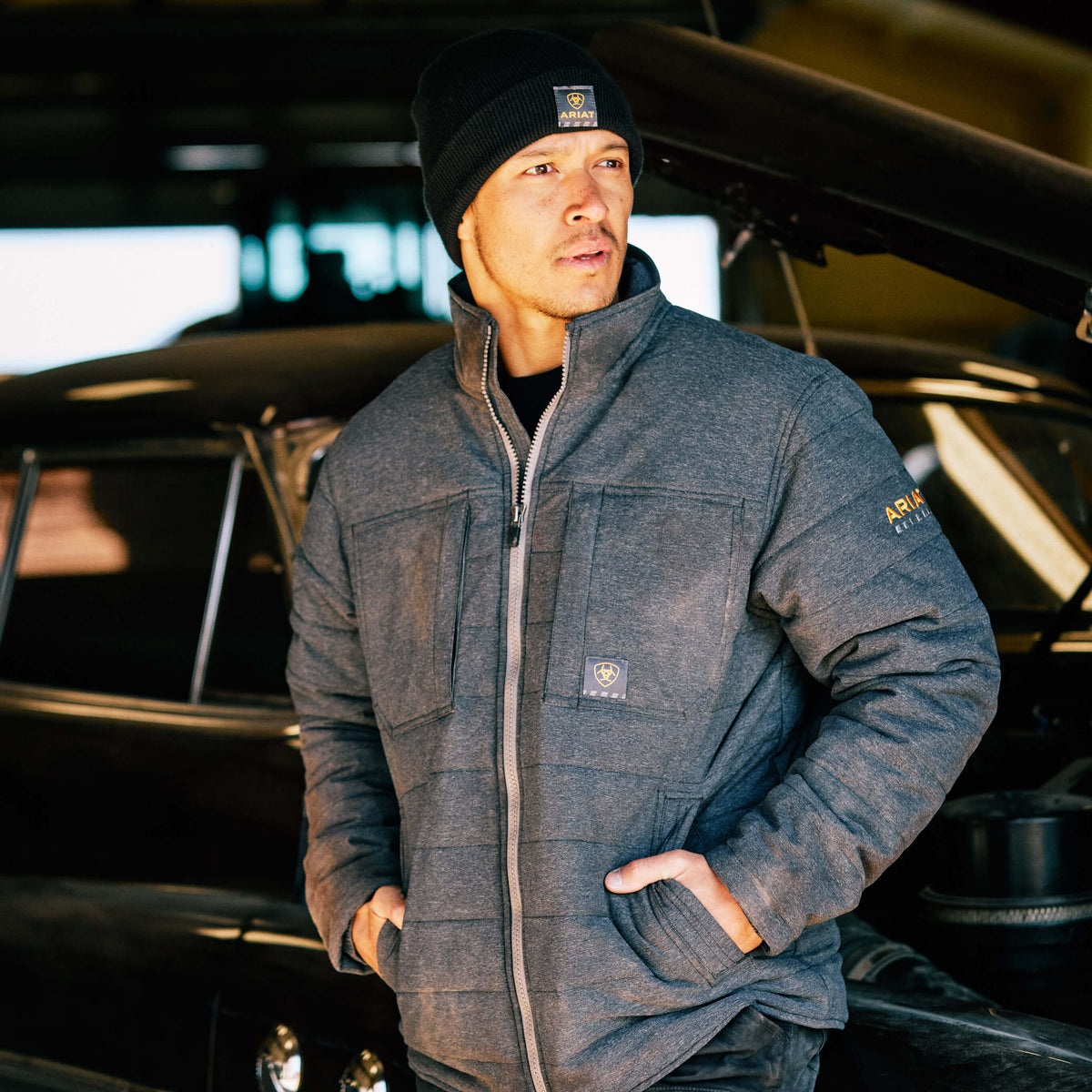 Ariat Recommended | Rebar Valiant Stretch Canvas Water Resistant Insulated Jacket