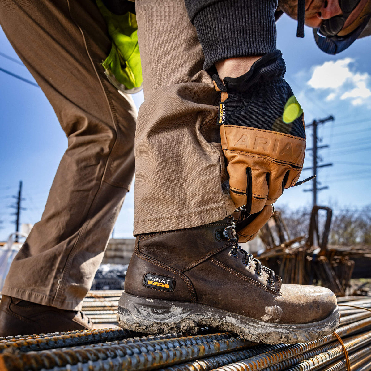 Ariat Essential | Rebar M4 Relaxed DuraStretch Made Tough Double Front Straight Pant