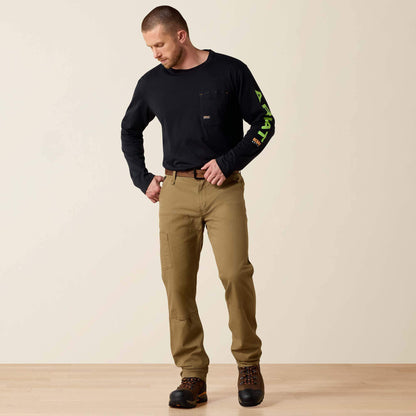 Ariat Essential | Rebar M4 Relaxed DuraStretch Made Tough Double Front Straight Pant