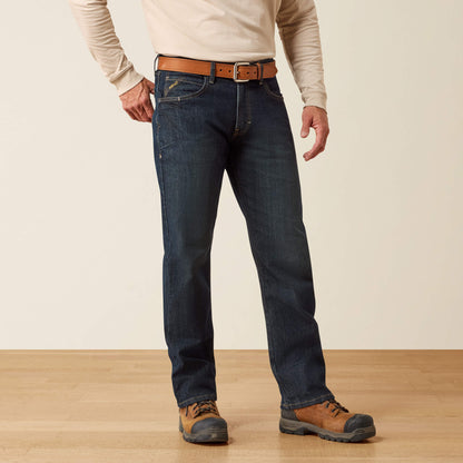 Ariat Quality | Rebar M4 Relaxed DuraStretch Basic Stackable Straight Leg Jean