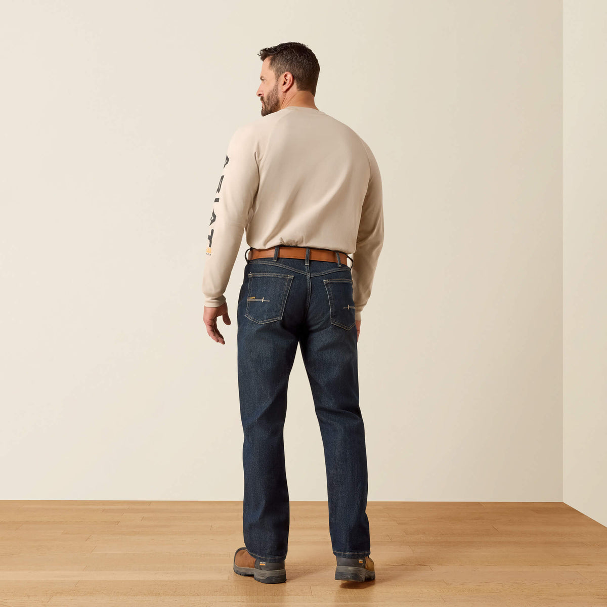 Ariat Quality | Rebar M4 Relaxed DuraStretch Basic Stackable Straight Leg Jean