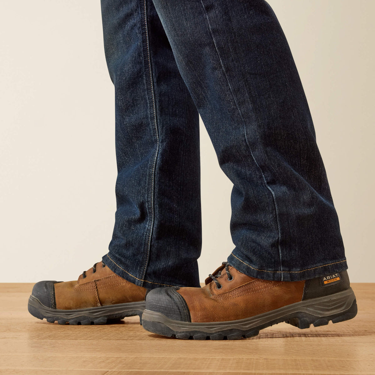 Ariat Quality | Rebar M4 Relaxed DuraStretch Basic Stackable Straight Leg Jean