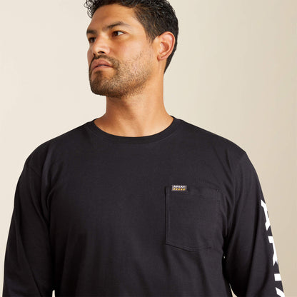 Ariat Customer Favorite | Rebar Cotton Strong Standard Logo Pocket T-Shirt