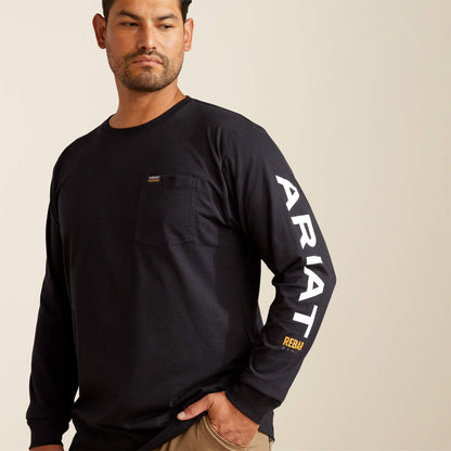 Ariat Customer Favorite | Rebar Cotton Strong Standard Logo Pocket T-Shirt