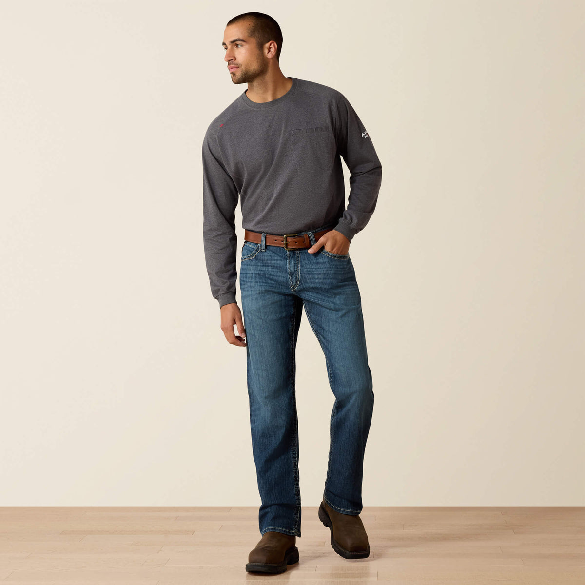 Ariat Discount | FR M4 Relaxed Stretch DuraLight Boundary Boot Cut Jean
