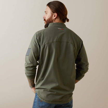 Ariat Everyday | FR Combat Stretch Patriot 1/4 Zip Work Shirt